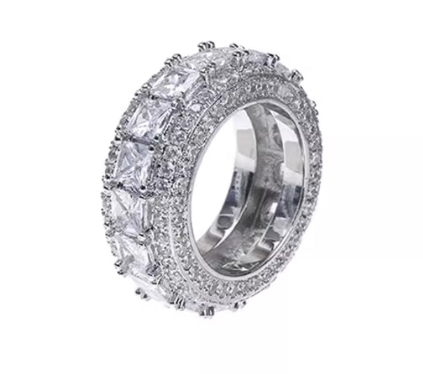 Iced-Out Eternity Ring