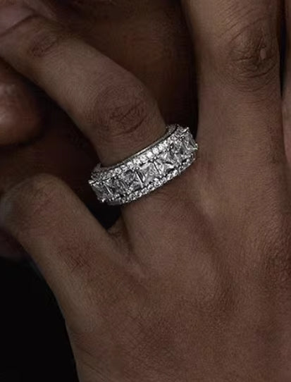 Iced-Out Eternity Ring
