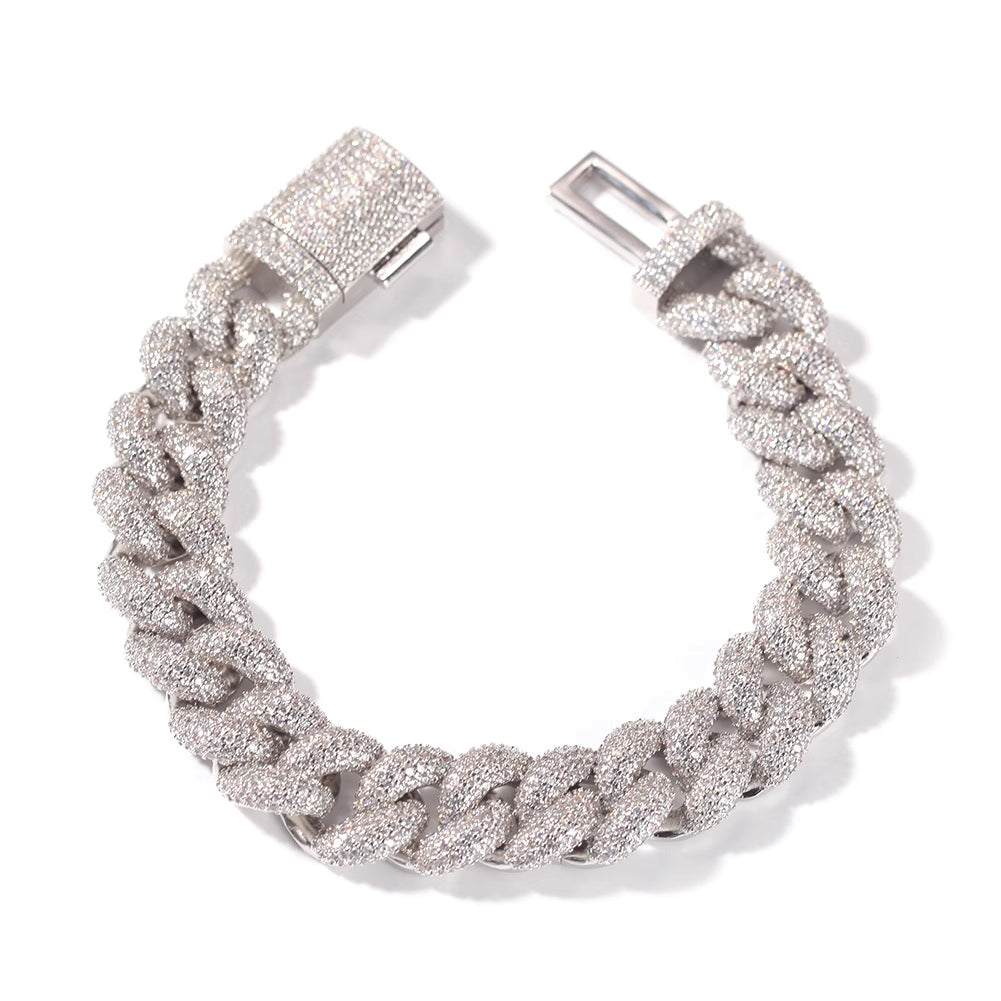 Eterny Iced Cuban Bracelet | Bold Elegance Redefined