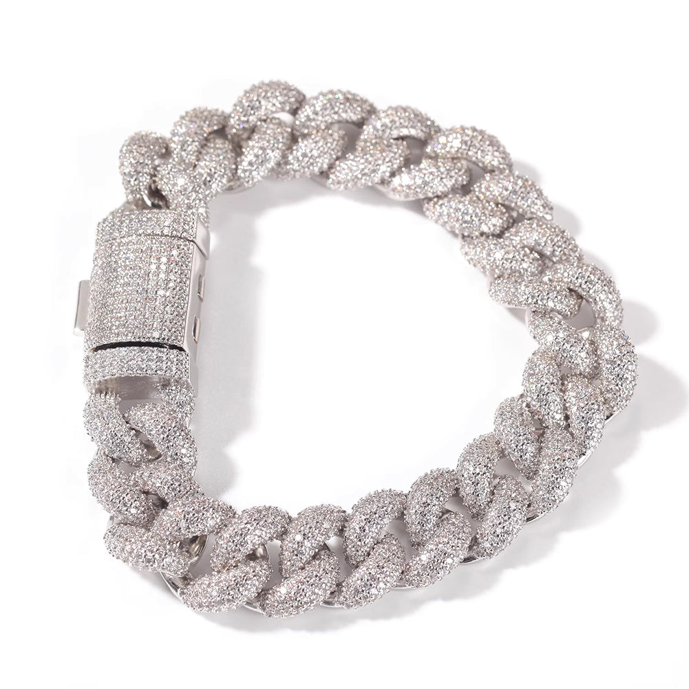 Eterny Iced Cuban Bracelet | Bold Elegance Redefined