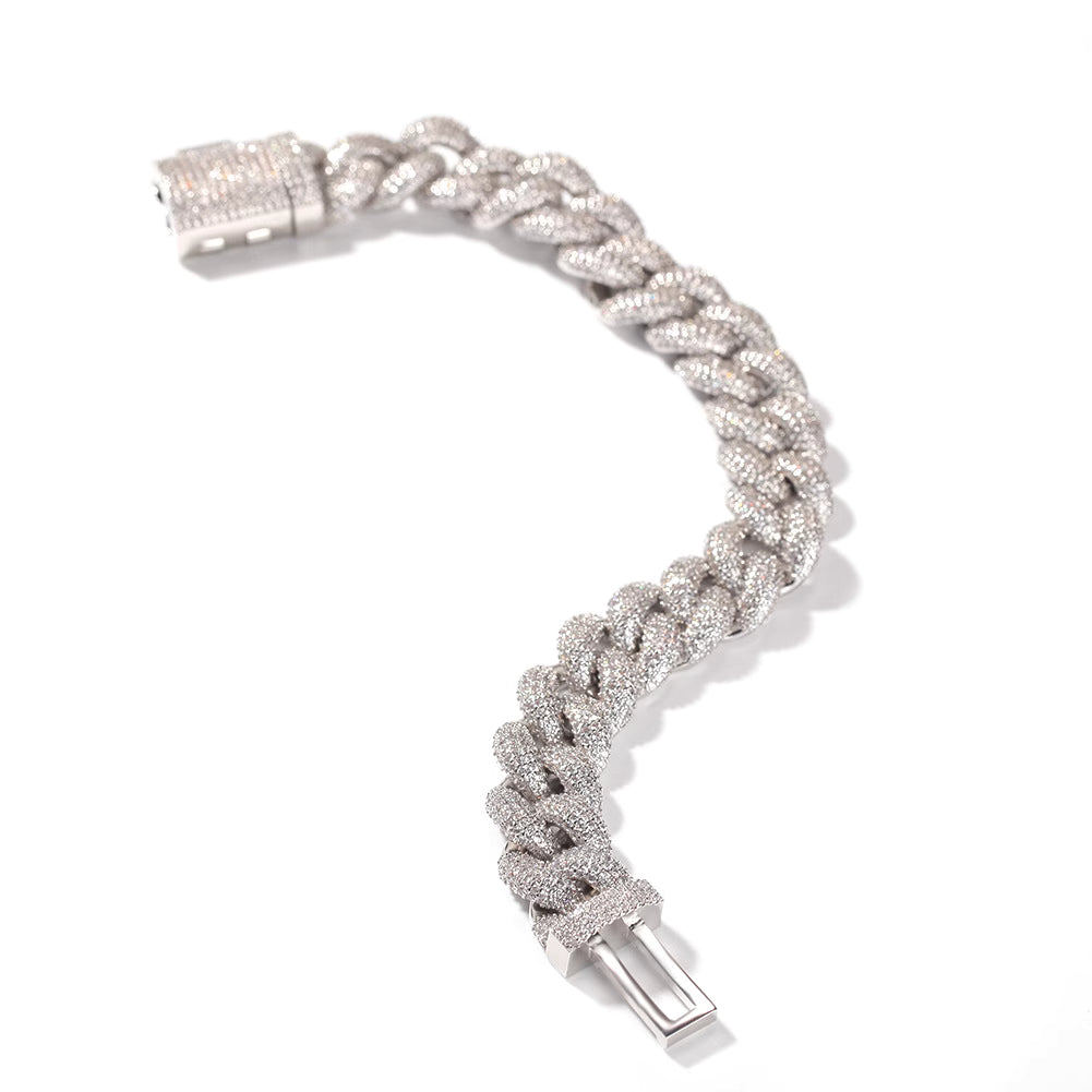 Eterny Iced Cuban Bracelet | Bold Elegance Redefined