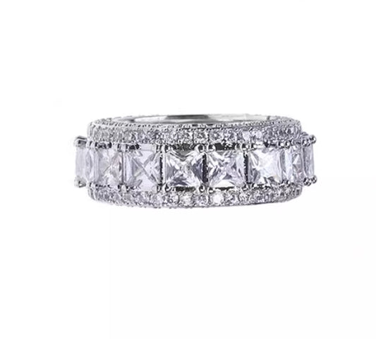 Iced-Out Eternity Ring