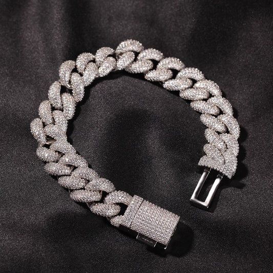 Eterny Iced Cuban Bracelet | Bold Elegance Redefined